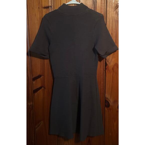 Zara women’s Skater Sweater Knit Dress Grey fit and flare size large - Picture 3 of 4